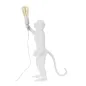 LAMPA STOŁOWA MONKEY BIAŁA 26x34x55 cm
